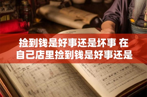 捡到钱是好事还是坏事 在自己店里捡到钱是好事还是坏事
