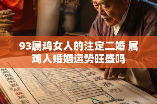93属鸡女人的注定二婚 属鸡人婚姻运势旺盛吗