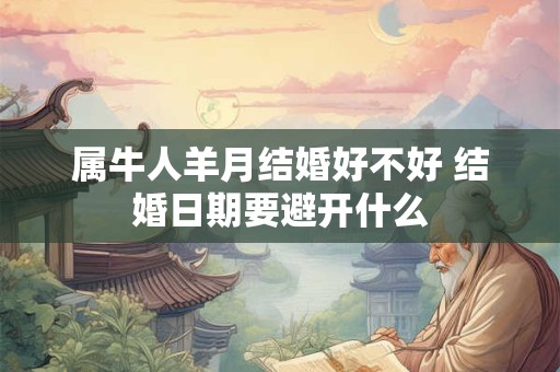 属牛人羊月结婚好不好 结婚日期要避开什么 属牛人羊月结婚好不好 结婚日期要避开什么