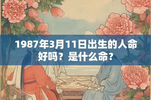 1987年3月11日出生的人命好吗？是什么命？