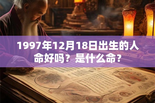 1997年12月18日出生的人命好吗？是什么命？