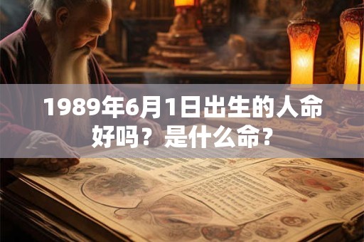 1989年6月1日出生的人命好吗？是什么命？