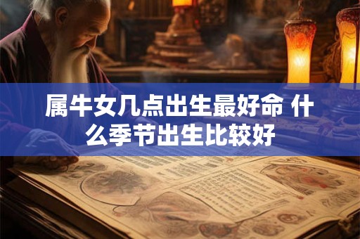 属牛女几点出生最好命 什么季节出生比较好