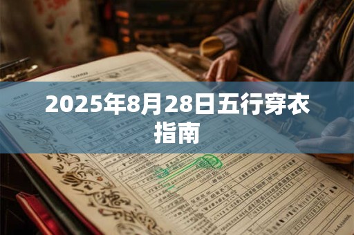 2025年8月28日五行穿衣指南