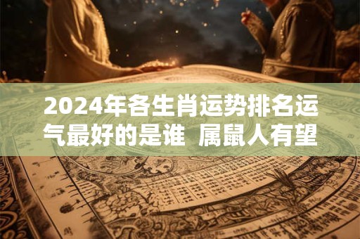 2024年各生肖运势排名运气最好的是谁  属鼠人有望金榜题名