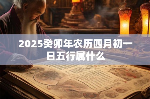 2025癸卯年农历四月初一日五行属什么