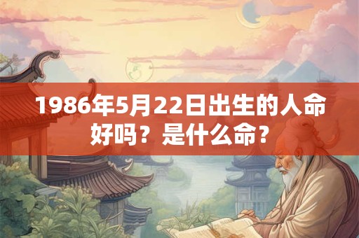 1986年5月22日出生的人命好吗？是什么命？