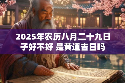 2025年农历八月二十九日子好不好 是黄道吉日吗