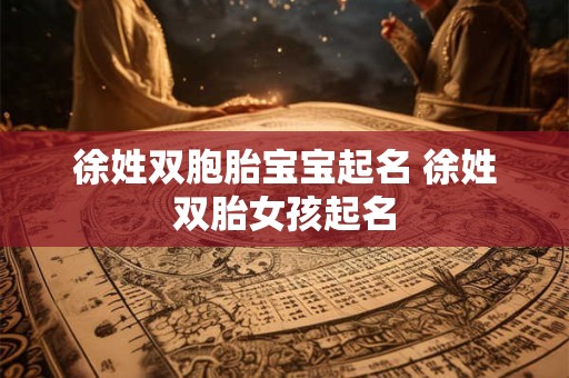徐姓双胞胎宝宝起名 徐姓双胎女孩起名