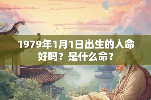 1979年1月1日出生的人命好吗？是什么命？