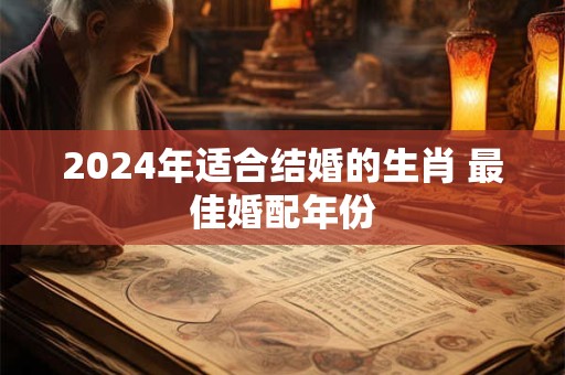 2024年适合结婚的生肖 最佳婚配年份
