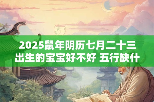 2025鼠年阴历七月二十三出生的宝宝好不好 五行缺什么
