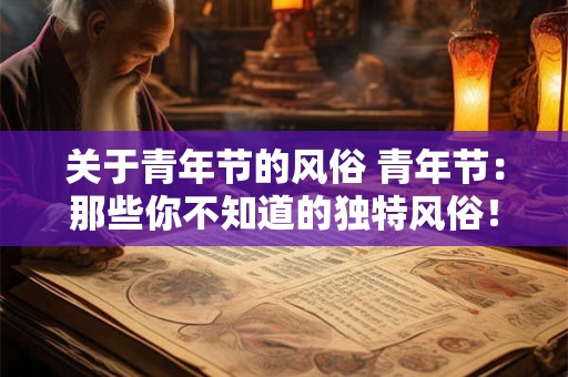 关于青年节的风俗 青年节:那些你不知道的独特风俗! 关于青年节的风俗 青年节:那些你不知道的独特风俗!