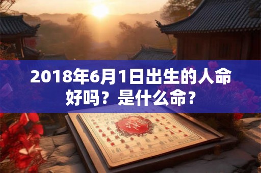 2018年6月1日出生的人命好吗？是什么命？