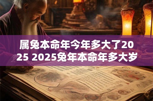 属兔本命年今年多大了2025 2025兔年本命年多大岁数