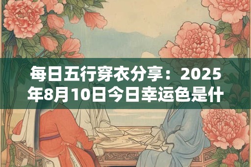 每日五行穿衣分享：2025年8月10日今日幸运色是什么