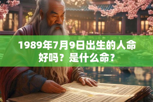 1989年7月9日出生的人命好吗？是什么命？