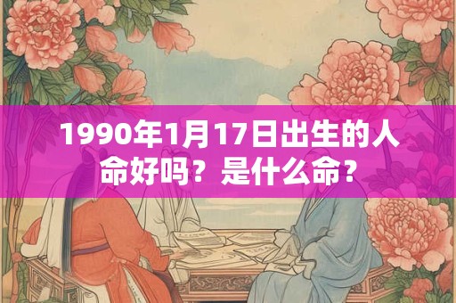 1990年1月17日出生的人命好吗？是什么命？