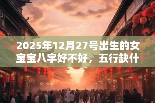 2025年12月27号出生的女宝宝八字好不好，五行缺什么