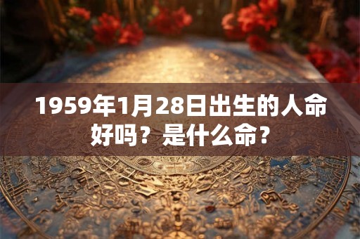 1959年1月28日出生的人命好吗？是什么命？