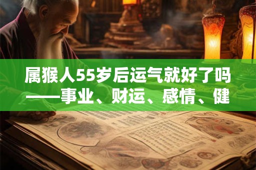 属猴人55岁后运气就好了吗——事业、财运、感情、健康全面解析
