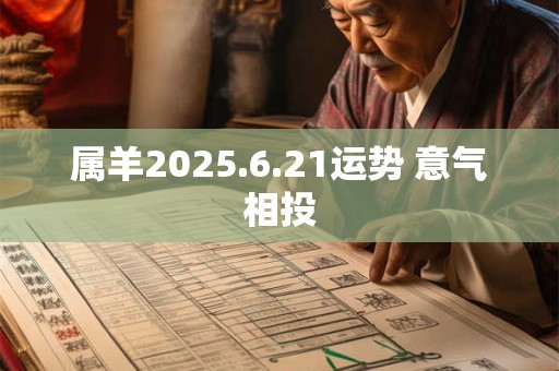 属羊2025.6.21运势 意气相投
