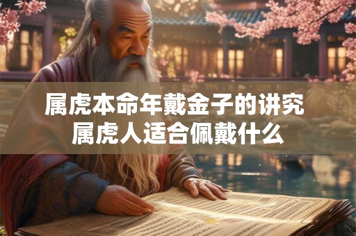 属虎本命年戴金子的讲究 属虎人适合佩戴什么