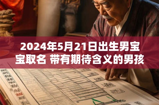 2024年5月21日出生男宝宝取名 带有期待含义的男孩名字