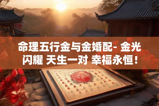 命理五行金与金婚配- 金光闪耀 天生一对 幸福永恒！