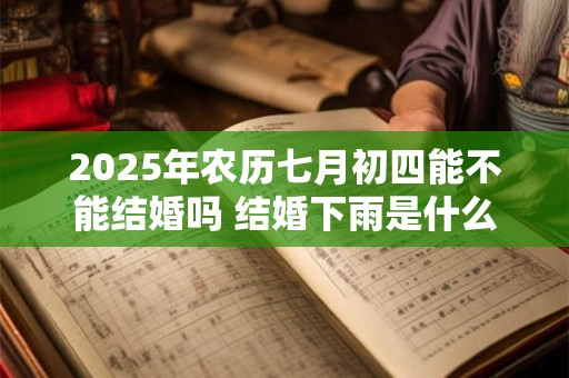 2025年农历七月初四能不能结婚吗 结婚下雨是什么预兆