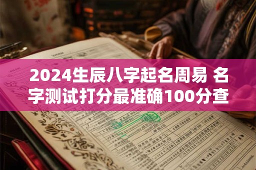 2024生辰八字起名周易 名字测试打分最准确100分查询