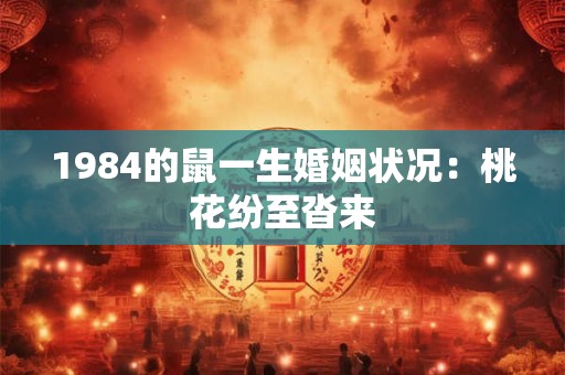 1984的鼠一生婚姻状况：桃花纷至沓来