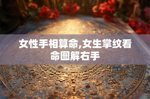 女性手相算命,女生掌纹看命图解右手