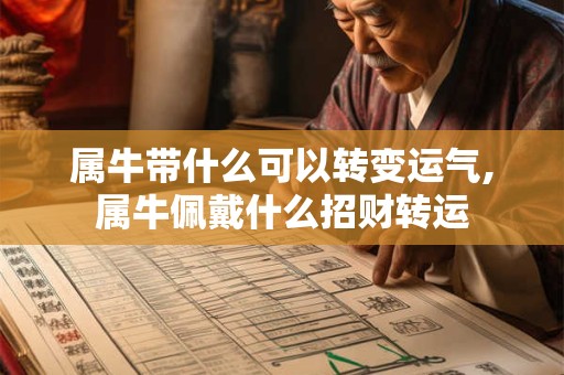 属牛带什么可以转变运气,属牛佩戴什么招财转运