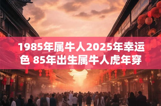 1985年属牛人2025年幸运色 85年出生属牛人虎年穿什么颜色衣服好