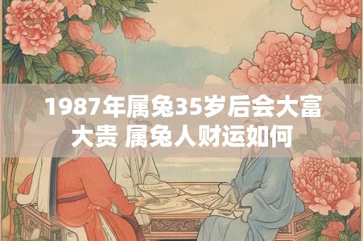1987年属兔35岁后会大富大贵 属兔人财运如何