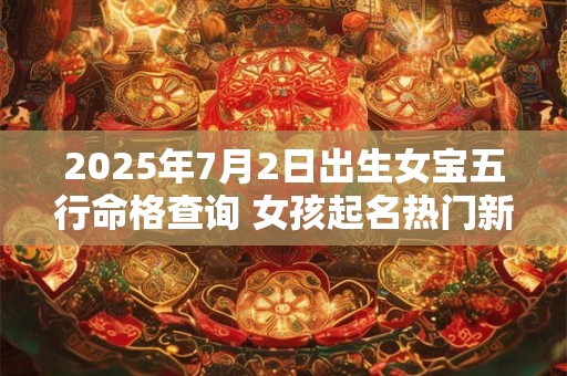 2025年7月2日出生女宝五行命格查询 女孩起名热门新款