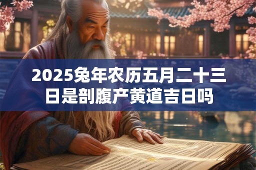 2025兔年农历五月二十三日是剖腹产黄道吉日吗 2025兔年农历五月二十三日是剖腹产黄道吉日吗