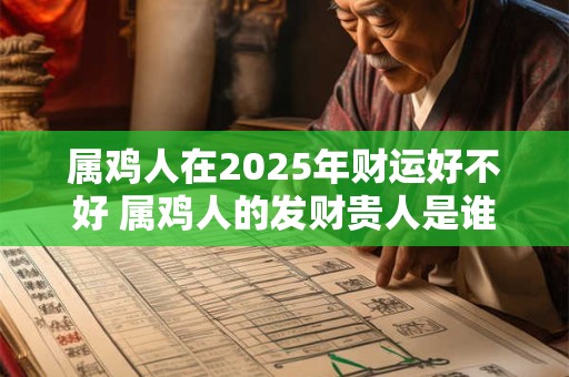 属鸡人在2025年财运好不好 属鸡人的发财贵人是谁