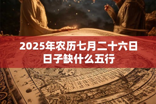 2025年农历七月二十六日日子缺什么五行