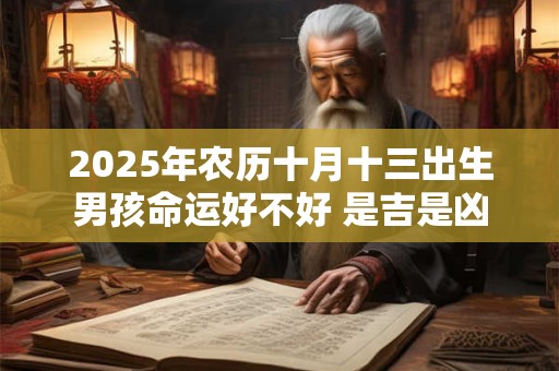 2026年农历十月十三出生男孩命运好不好 是吉是凶
