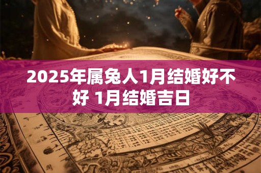 2025年属兔人1月结婚好不好 1月结婚吉日