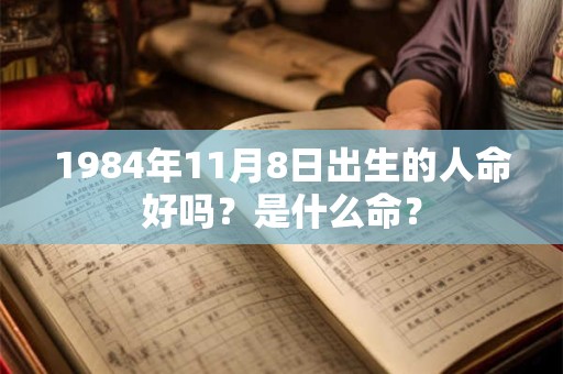 1984年11月8日出生的人命好吗？是什么命？