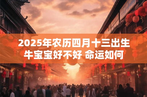 2025年农历四月十三出生牛宝宝好不好 命运如何