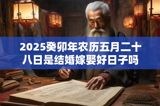 2025癸卯年农历五月二十八日是结婚嫁娶好日子吗