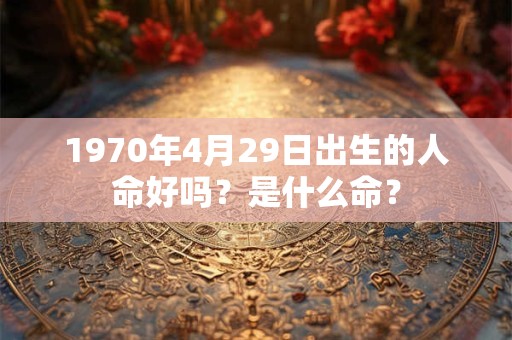 1970年4月29日出生的人命好吗？是什么命？