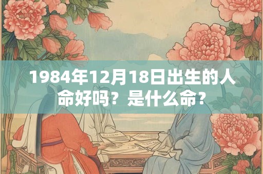 1984年12月18日出生的人命好吗？是什么命？