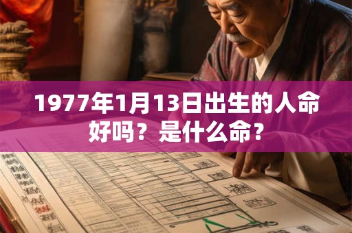 1977年1月13日出生的人命好吗？是什么命？