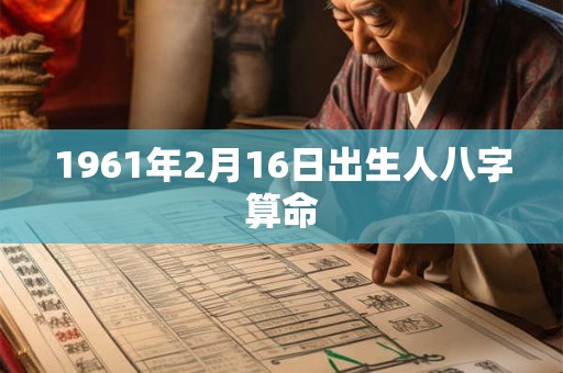 1961年2月16日出生人八字算命