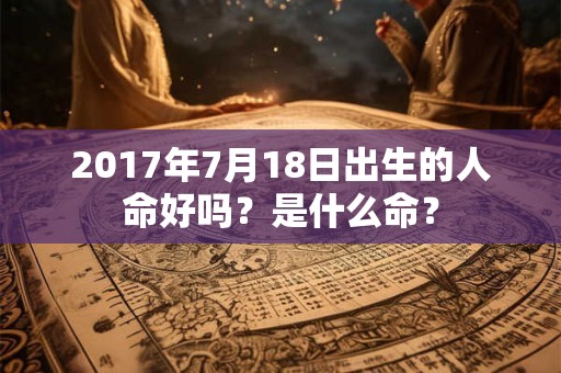 2017年7月18日出生的人命好吗？是什么命？
